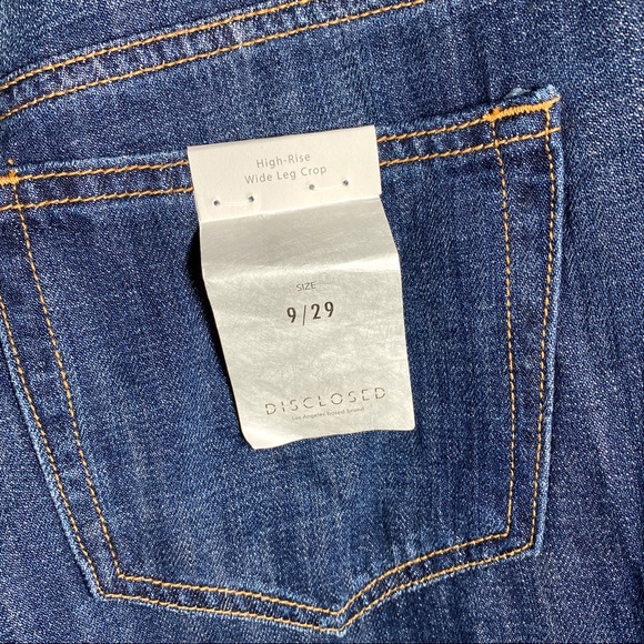 Disclosed High-Rise Wide Leg Crop Raw Hem Jeans - Picture 6 of 8